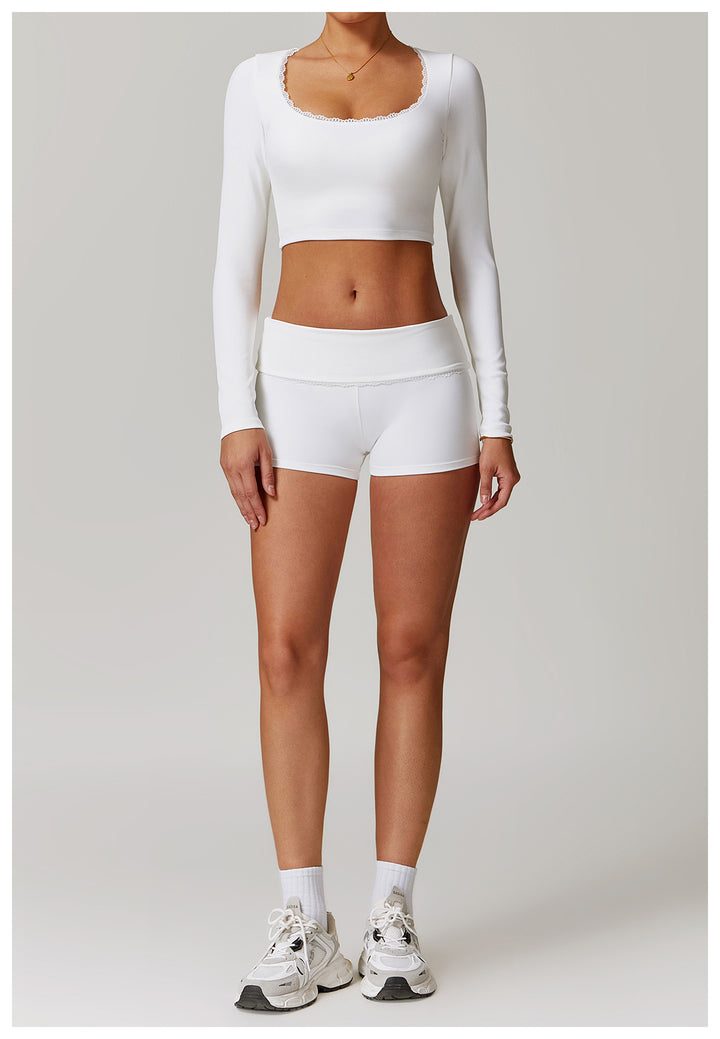 Miran Ribbed Waistband Shorts