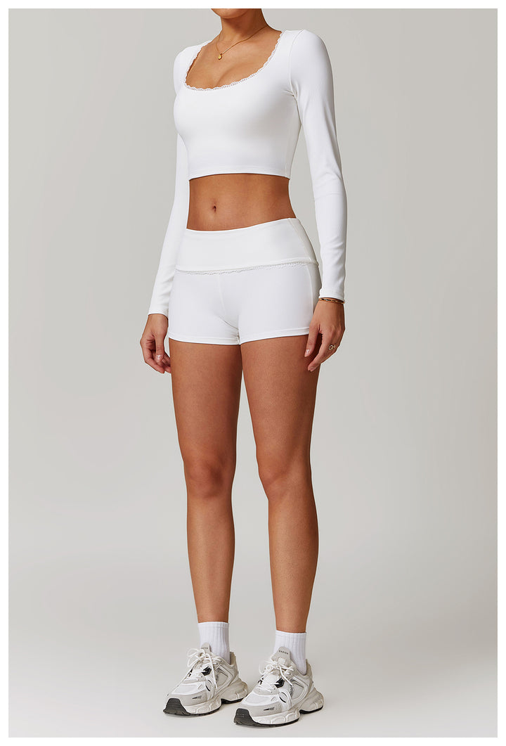 Miran Ribbed Waistband Shorts