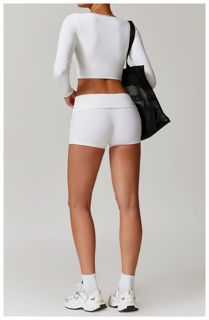 Miran Ribbed Waistband Shorts