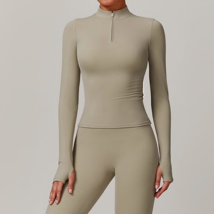 Serene Long-Sleeve Half-Zip Top