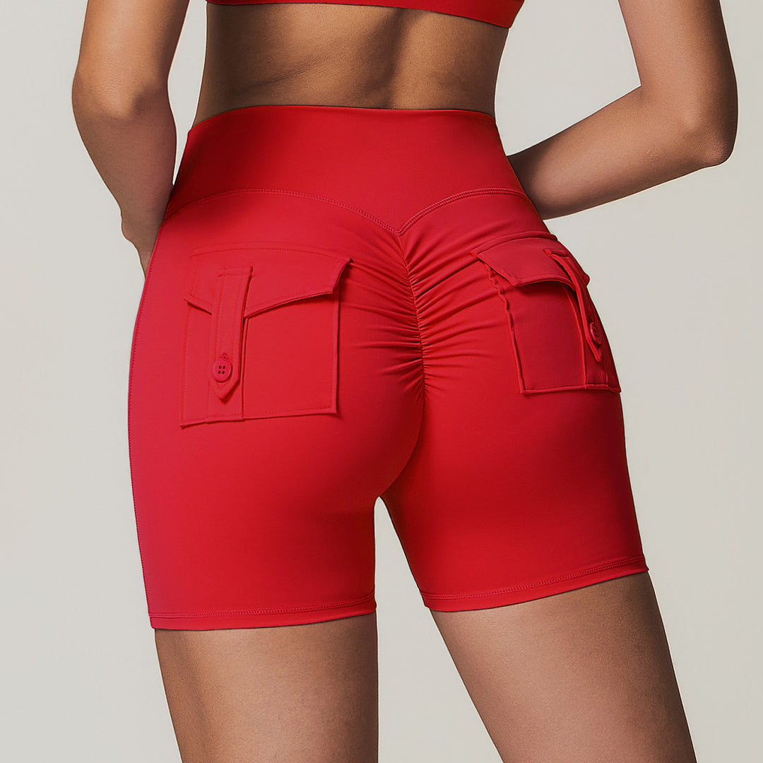 Duskelle High-Waisted Scrunch Shorts