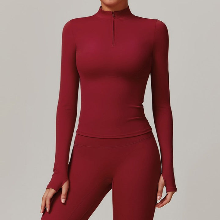 Serene Long-Sleeve Half-Zip Top