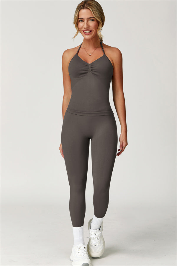 The Allure Halter Top Leggings 2-Piece Set