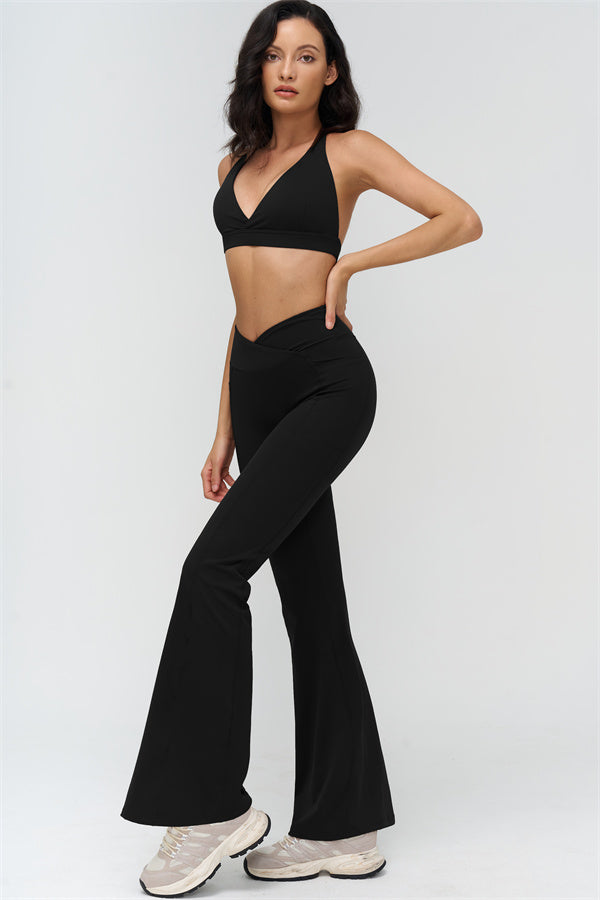 The BoldFit Sports Bra Flared Leggings 2-Piece Set