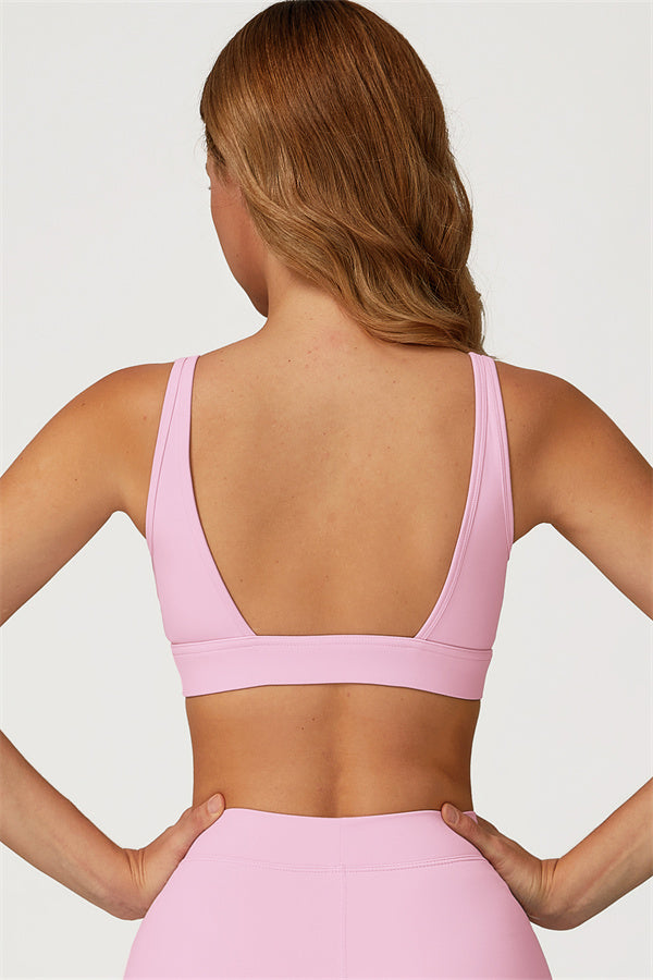 The Axis Sports Bra — Vanilla - Image 2