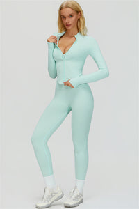 The Lagoon Jacket Sports Bra Leggings 3-Piece Set