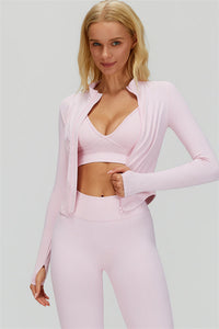 The Lagoon Jacket Sports Bra Leggings 3-Piece Set