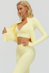 The Lagoon Jacket Sports Bra Leggings 3-Piece Set