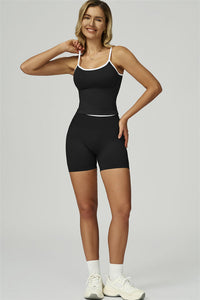 Bali Motion Trim Crop Top Shorts 2-Piece Set