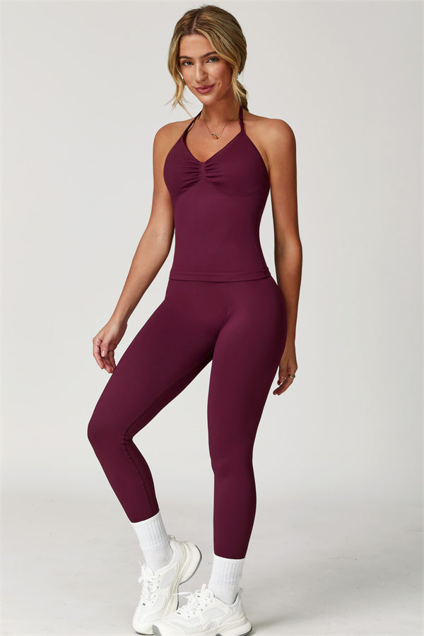 The Allure Halter Top Leggings 2-Piece Set