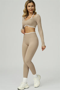 Bali Motion Trim Long Sleeve Crop Top