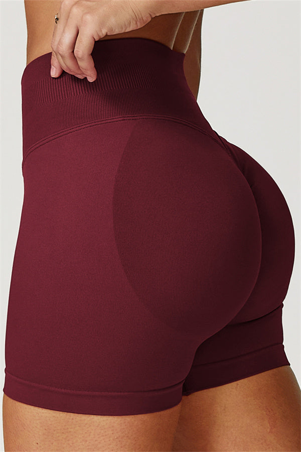 The Allure Shorts — Burgundy