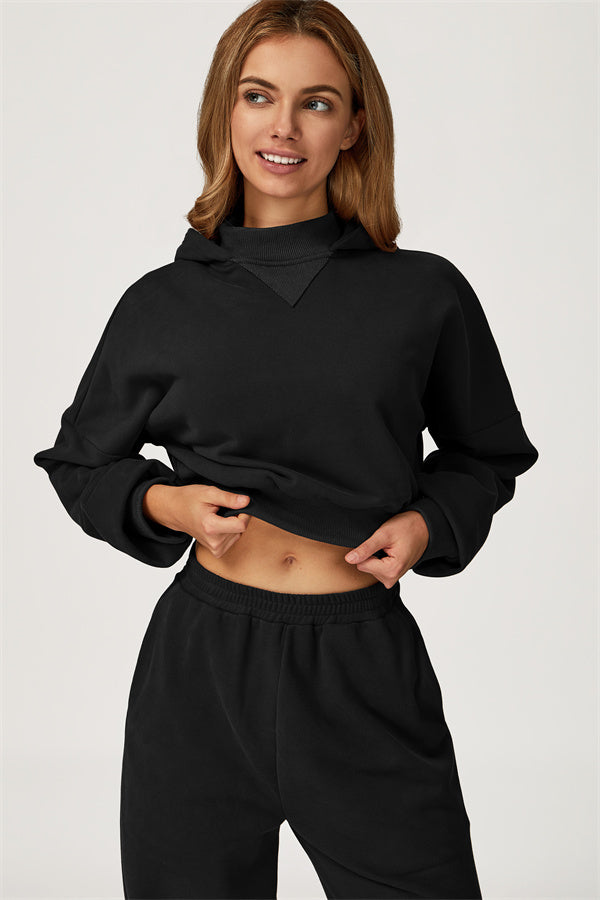 The Axis Crop Hoodie