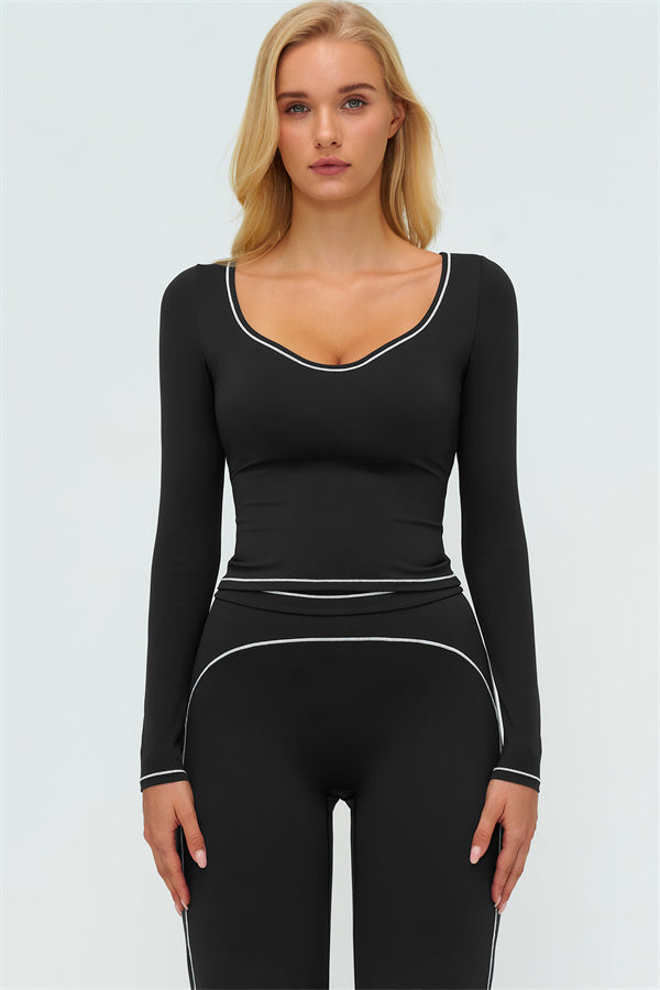 The Amara Long Sleeve T-shirt Flared Leggings 2-Piece Set