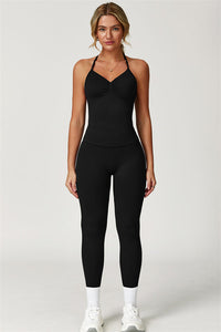 The Allure Halter Top Leggings 2-Piece Set