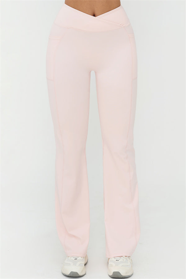 The BoldFit Crop Top Flared Leggings 2-Piece Set