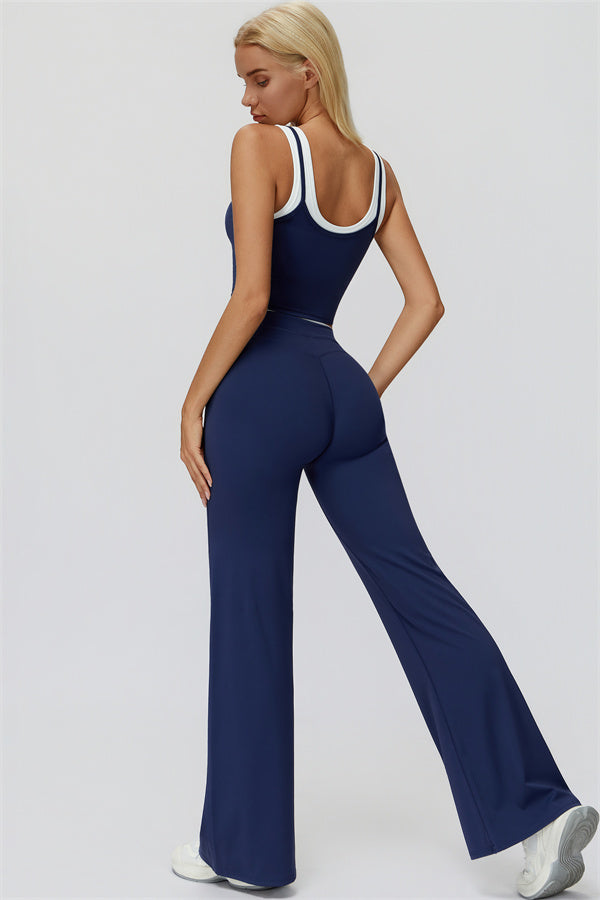 The Canyon Crop Tank Flared Leggings 2-Piece Set