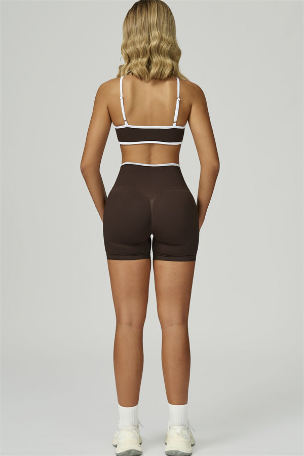 Bali Motion Trim Sports Bra Shorts 2-Piece Set