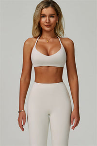 The Bold Cross Back Sports Bra Leggings 2-Piece Set