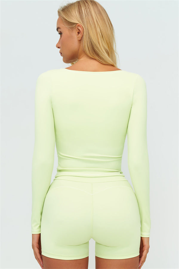 The Amara Long Sleeve T-shirt Shorts 2-Piece Set