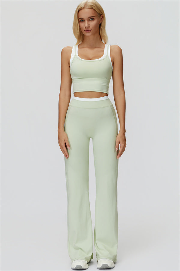 The Canyon Crop Tank Flared Leggings 2-Piece Set