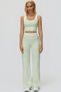 The Canyon Crop Tank Flared Leggings 2-Piece Set