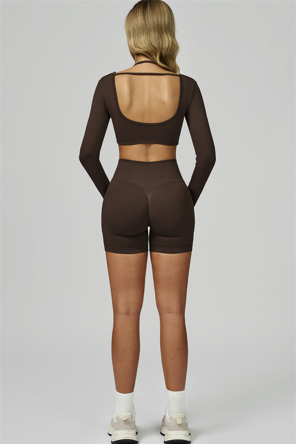 Bali Motion Long Sleeve Crop Top