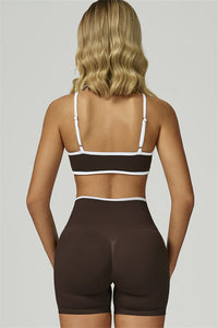 Bali Motion Trim Sports Bra Shorts 2-Piece Set
