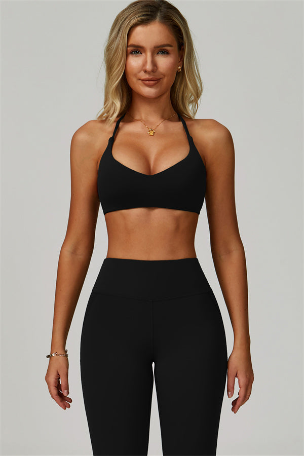 The Bold Cross Back Sports Bra Leggings 2-Piece Set