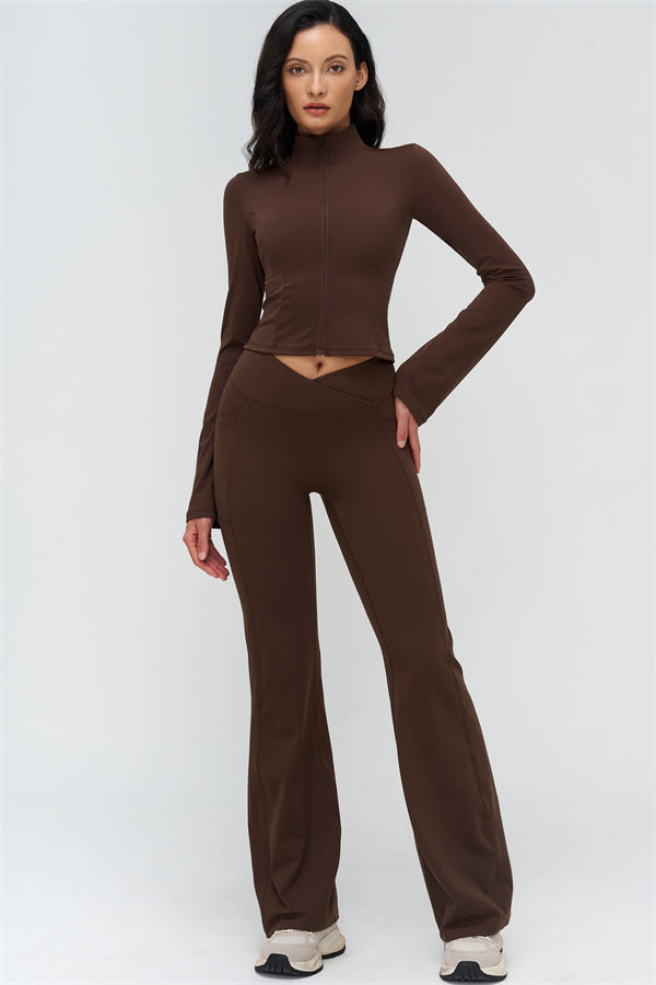 The BoldFit Jacket Flared Leggings 2-Piece Set