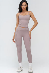 The BoldFit Crop Top Leggings 2-Piece Set