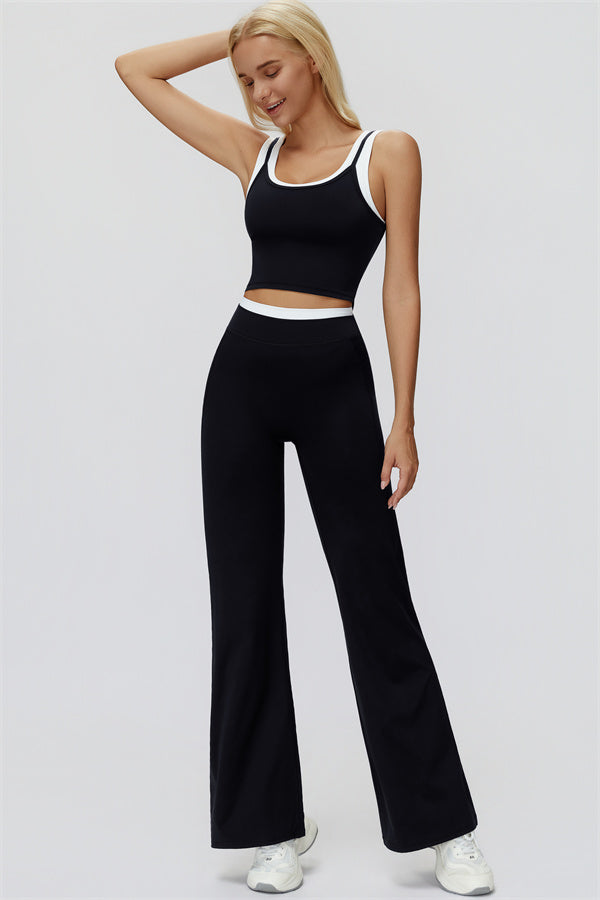 The Canyon Crop Tank Flared Leggings 2-Piece Set