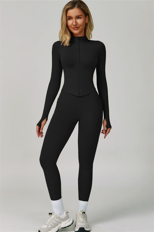 The Lagoon Jacket Sports Bra Leggings 3-Piece Set