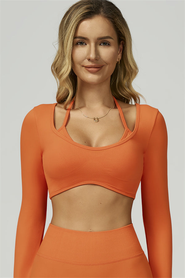 Bali Motion Long Sleeve Crop Top