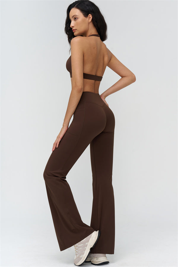 The BoldFit Sports Bra Flared Leggings 2-Piece Set
