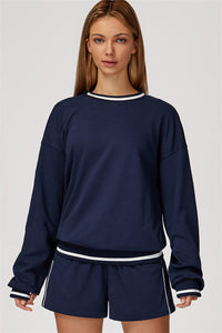 The Amara Sweatshirt Lounge Shorts 2-Piece Set