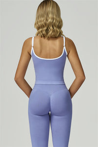 Bali Motion Trim Crop Top Leggings 2-Piece Set