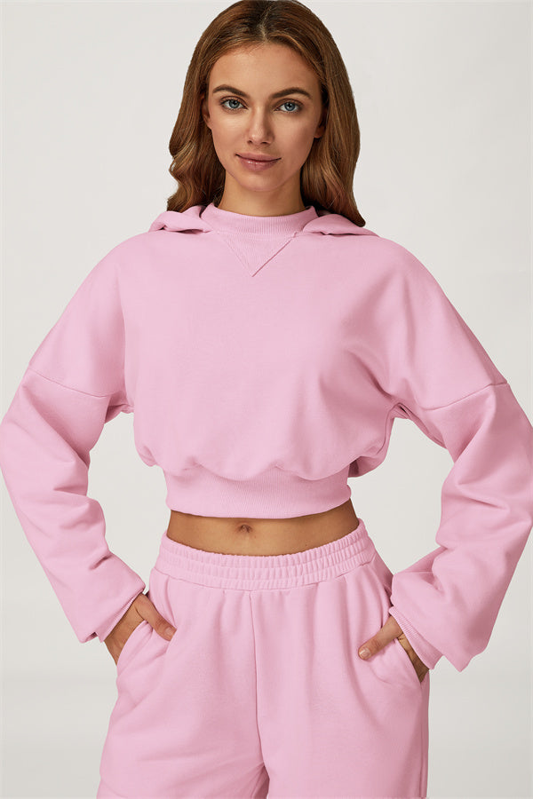 The Axis Crop Hoodie Pants 2-Piece Set