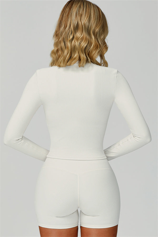 The Burst Jacket Sports Bra Shorts 3-Piece Set