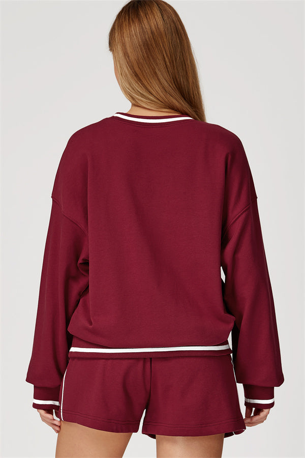 The Amara Sweatshirt Lounge Shorts 2-Piece Set