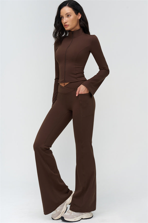 The BoldFit Jacket Flared Leggings 2-Piece Set