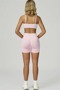 Bali Motion Trim Sports Bra Shorts 2-Piece Set