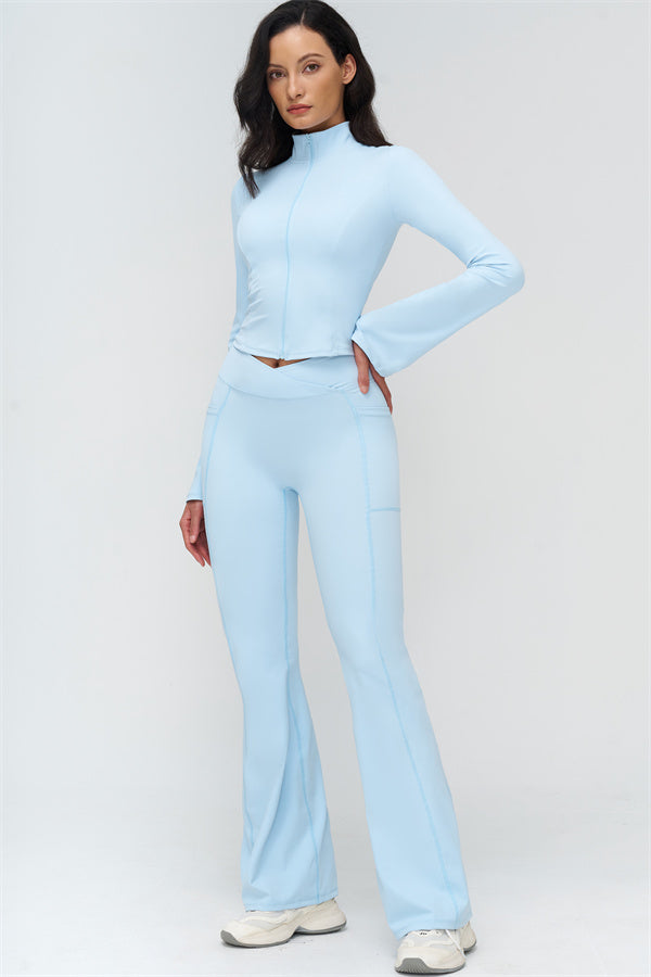 The BoldFit Jacket Flared Leggings 2-Piece Set