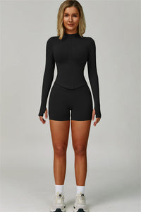 The Lagoon Jacket Sports Bra Shorts 3-Piece Set