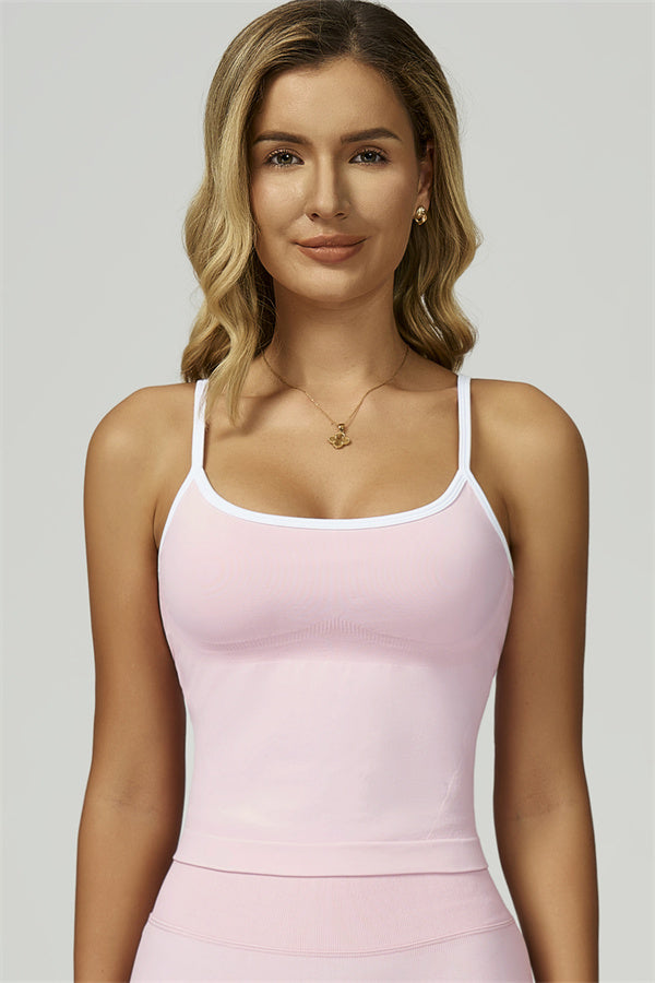 Bali Motion Trim Crop Top Leggings 2-Piece Set