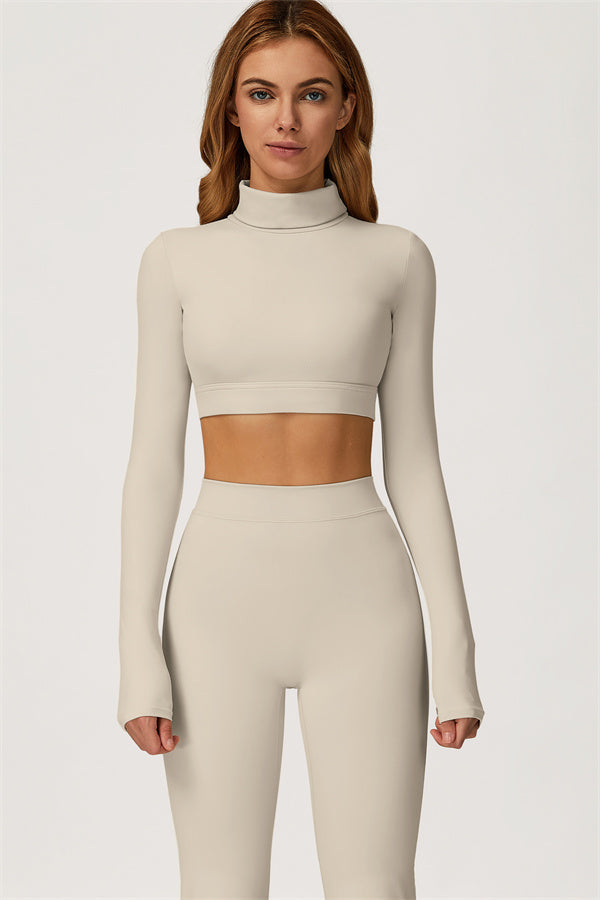 The Axis Crop Top Flared Leggings 2-Piece Set