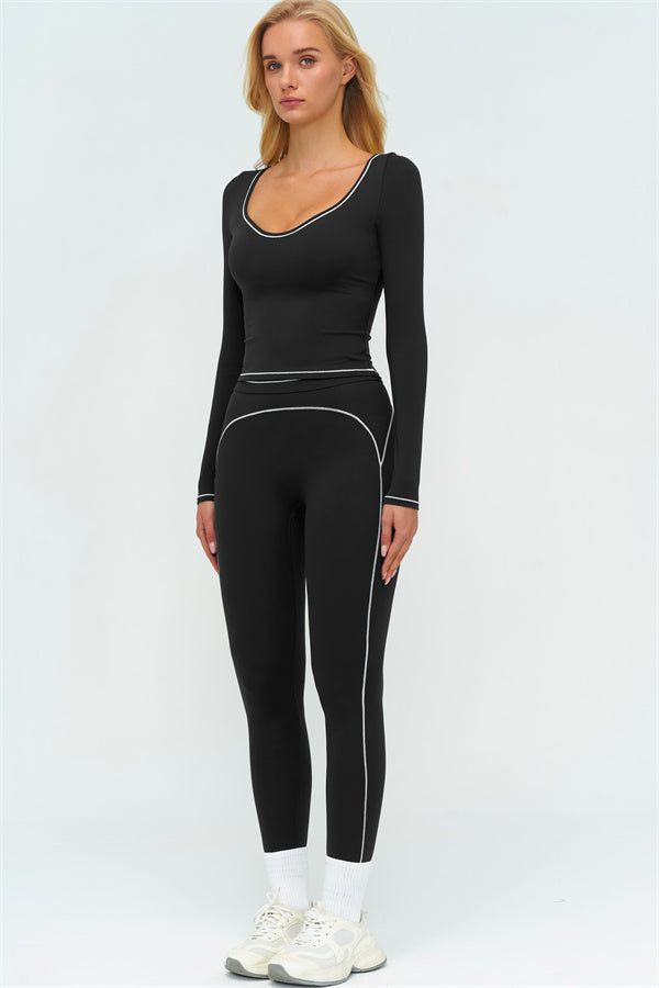 The Amara Long Sleeve T-shirt Leggings 2-Piece Set