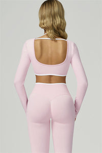 Bali Motion Trim Long Sleeve Crop Top