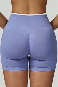 Bali Motion Trim Long Sleeve Crop Top Shorts 2-Piece Set