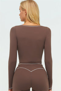 The Amara Long Sleeve T-shirt Shorts 2-Piece Set